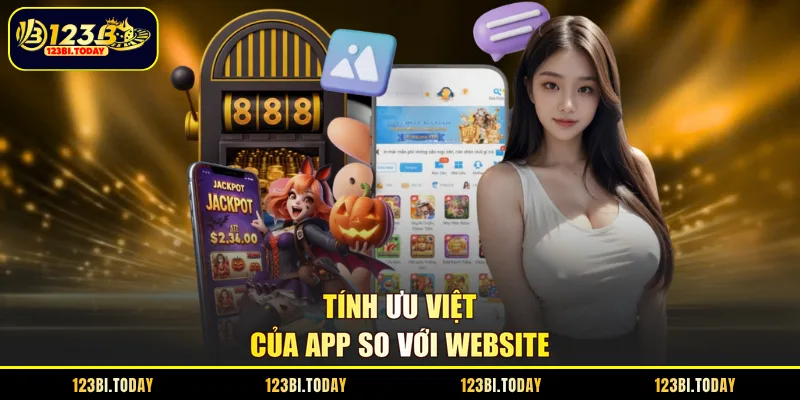 Tính ưu việt của app so với website